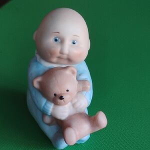 Adorable Baby Doll with Teddy Bear